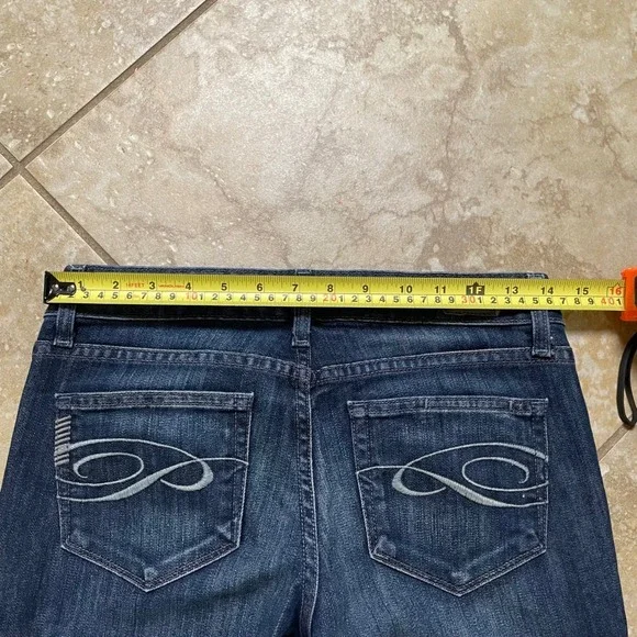 Paige Premium‎ Denim Bootcut Jeans Dark Wash Stretch Women's Size 27 - Picture 7 of 7